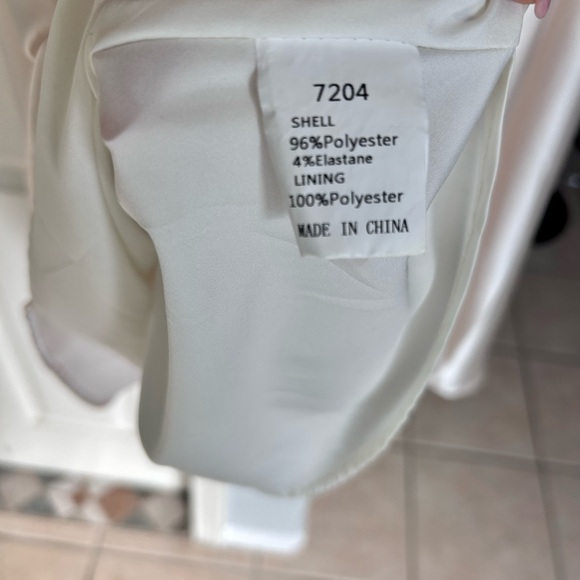 Silky Cream A-line Midi Skirt - Picture 3 of 5